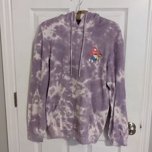 The Smurfs ™ tie dye purple hoodie small